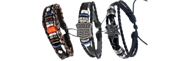 Lederarmbänder mit Motiv