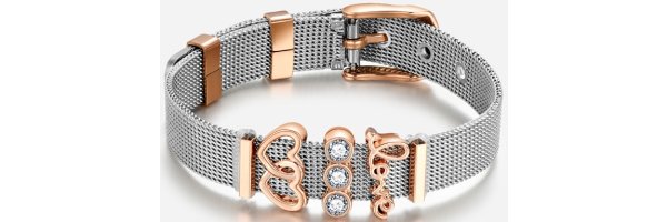 Mesharmbänder mit Wechselbeads