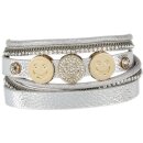 Motivarmband silber mit Smiley