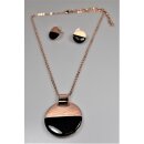 Schmuckset rose-schwarz