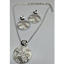 Schmuckset silber matt