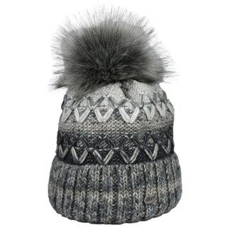 Damenmütze mit Umschlag, Felloptik