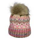 Damenmütze mit Umschlag, Felloptik