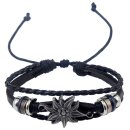 Lederarmband Enzian