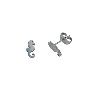 Edelstahl Ohrstecker silber