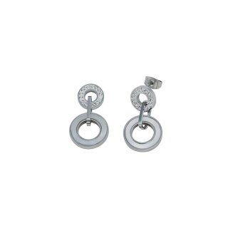 Edelstahl Ohrstecker silber