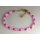 Edelstahl Armkette pink