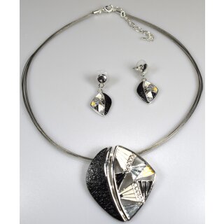 Schmuckset schwarz-multi