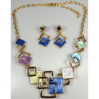 Schmuckset blau-multi