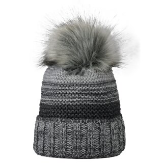 Damenmütze mit Umschlag, Felloptik