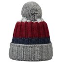 Strickmütze mit Umschlag, Strickpompon