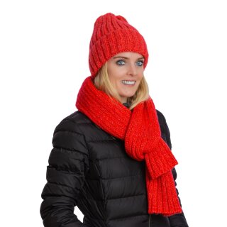 Strickmütze mit Umschlag