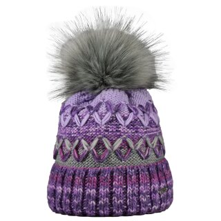 Damenmütze mit Umschlag, Felloptik