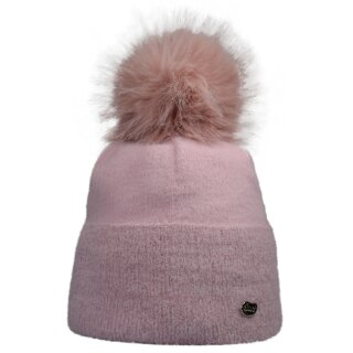 Damenmütze mit Umschlag - Lurex
