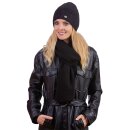Damenmütze mit Umschlag - Lurex