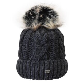 Damenmütze Zopfmuster