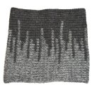 Strickschlauch zweifarbig mit Pailletten ca. 30x30cm