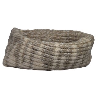 Strickschlauch zweifarbig mit Pailletten ca. 30x30cm