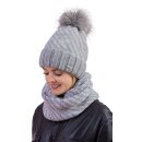 Strickschlauch zweifarbig ca. 34 x 28 cm