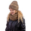 Damenmütze mit Umschlag "Zebra"