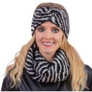 Damenstirnband mit Knoten "Zebra"