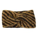 Damenstirnband mit Knoten "Zebra"