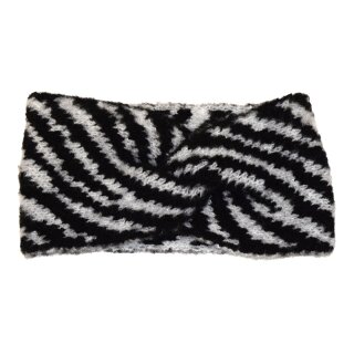 Damenstirnband mit Knoten "Zebra"