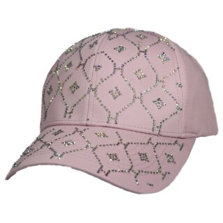 Basecap mit Steinen, rose