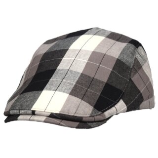 Flat Cap, kariert - braun