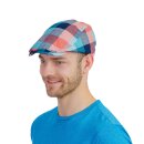 Flat Cap, kariert - rot