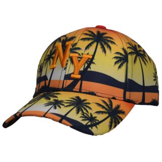 Basecap "NY" - Palmen, gelb