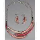 Schmuckset rot-orange