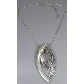 Collier silber teilmatt