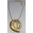 Collier gold teilmattiert
