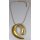 Collier gold teilmattiert