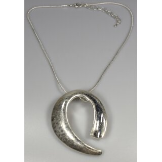 Collier silber teilmattiert