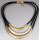 Collier gold-silber mattiert