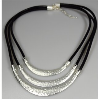 Collier silber-grau mattiert