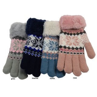 Kinderfingerhandschuh mit Teddyfutter