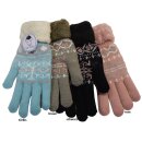 Damen-Fingerhandschuh Schneeflocke