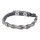 Fashionarmband Flecht mit Steinchen, grau