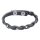 Fashionarmband Flecht mit Steinchen, anthrazit