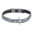 Fashionarmband Anker, silber