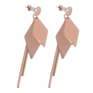 Edelstahl Ohrstecker rose