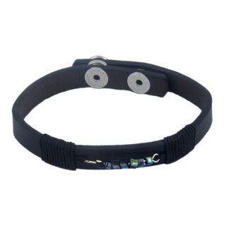Fashionarmband Steine, schwarz