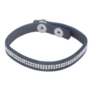 Fashionarmband Steinchen, schwarz