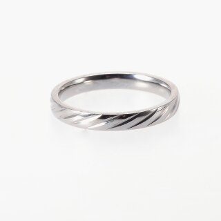 Edelstahl Ring, silber