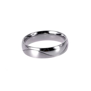 Edelstahl Ring, silber