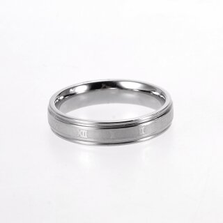 Edelstahl Ring teilmattiert