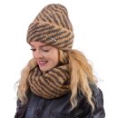 Damenmütze mit Umschlag "Zebra"